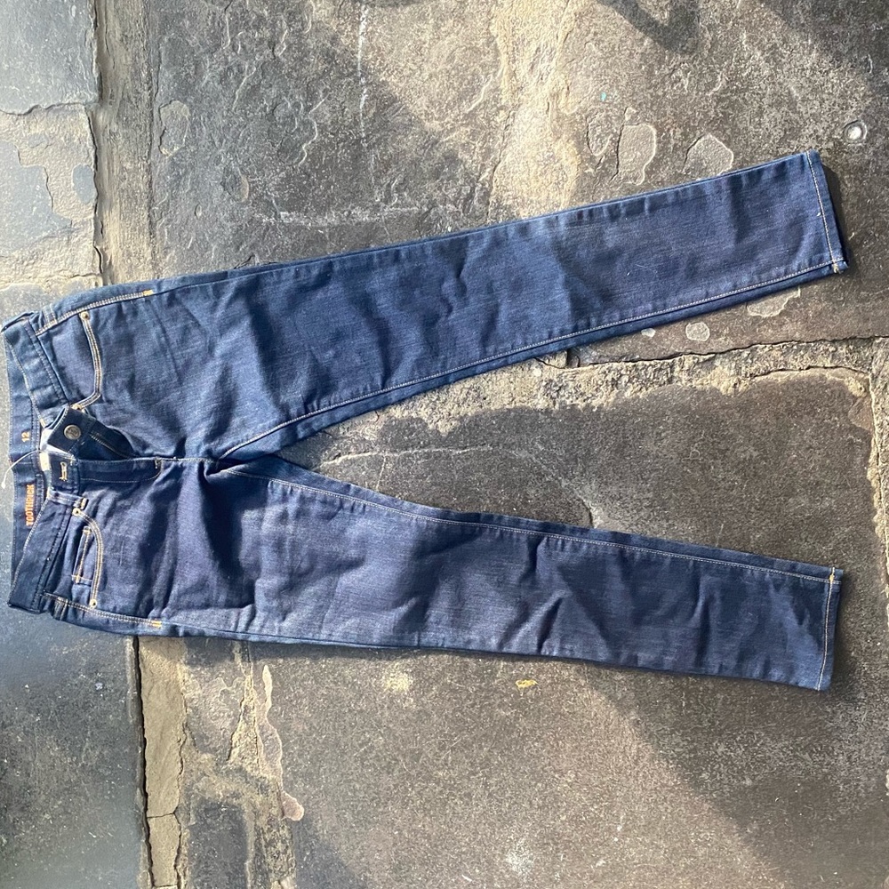 Crewcuts dark rinse toothpick jeans for girls, never worn!